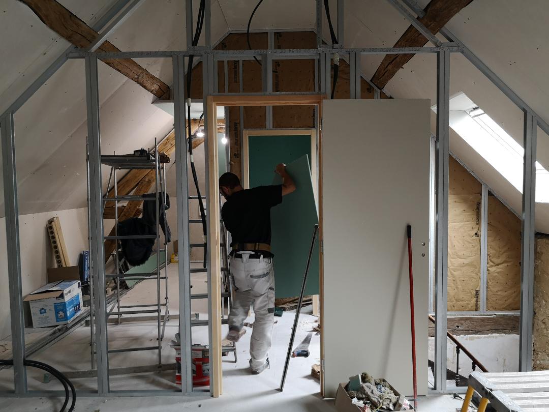 Photo de JBC peintures sur un chantier
